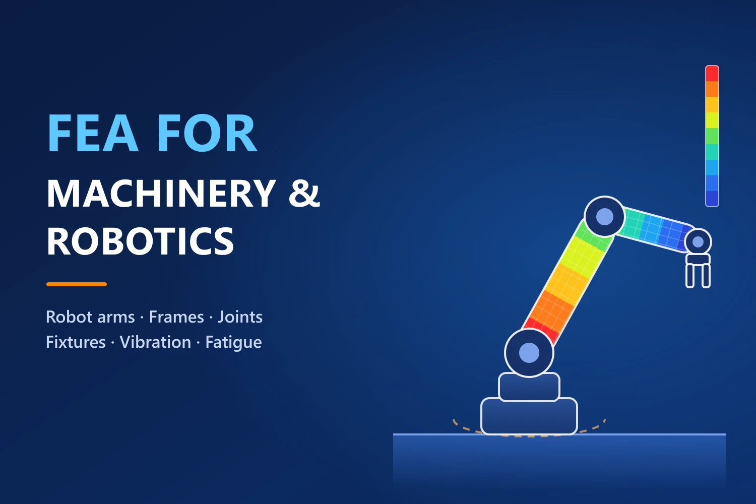 FEA for Machinery and Robotics: 8 Analyses for Stiffer, Lighter and Longer-Lasting Machines