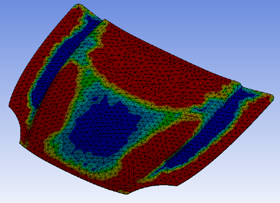 Car Bonnet Damage Analysis Using ANSYS